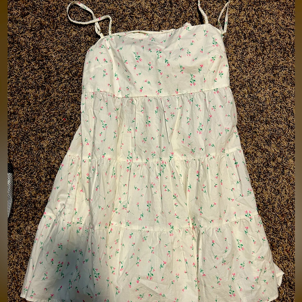 White floral dress